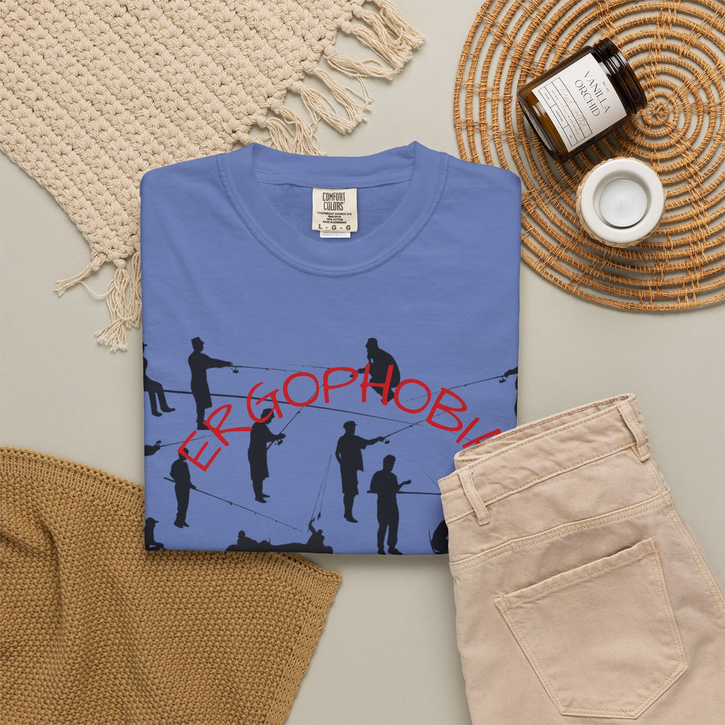 Different Styles of Fishing Garment-Dyed T-Shirt