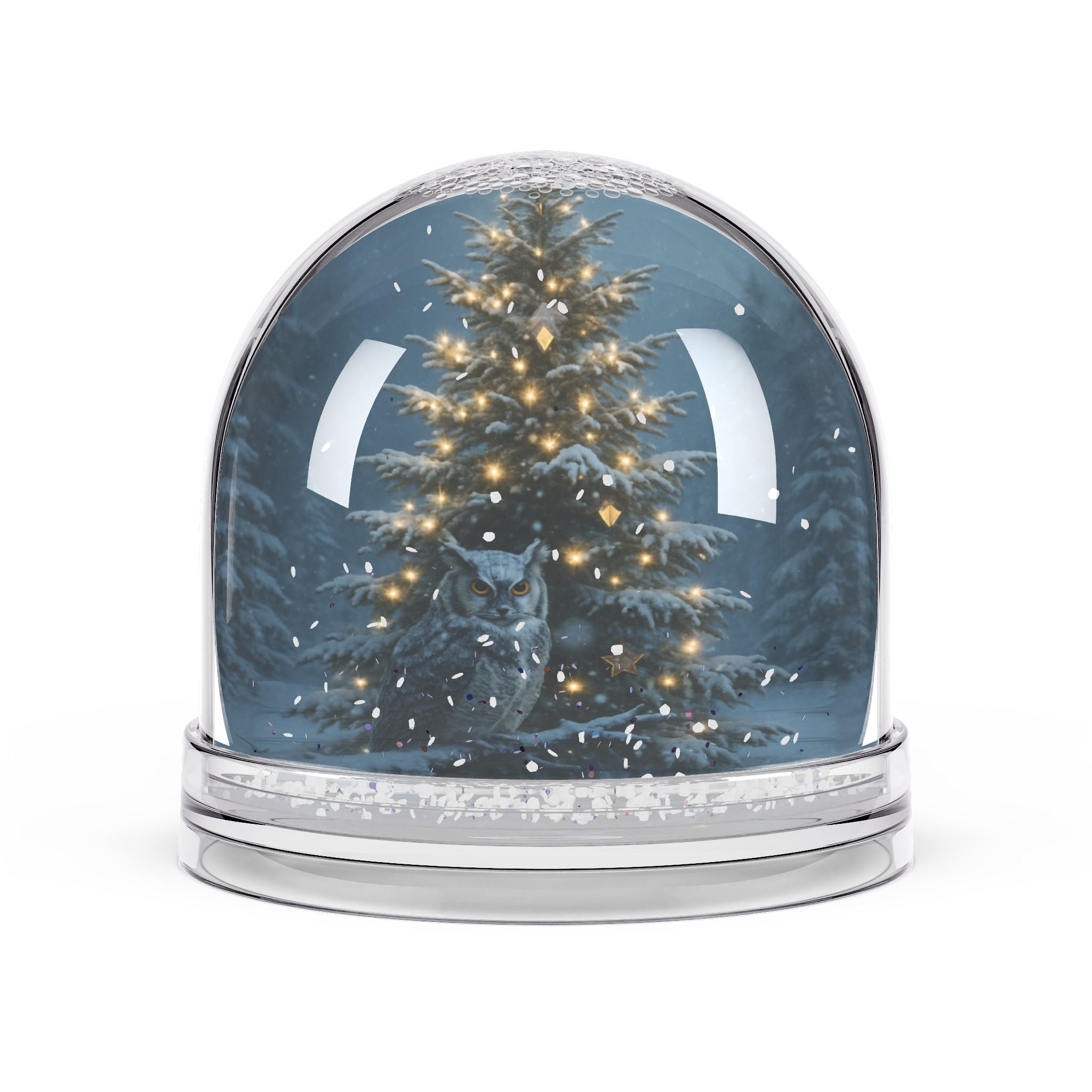 Winter Wolf Snow Globe – Christmas Tree Snow Globe Decor