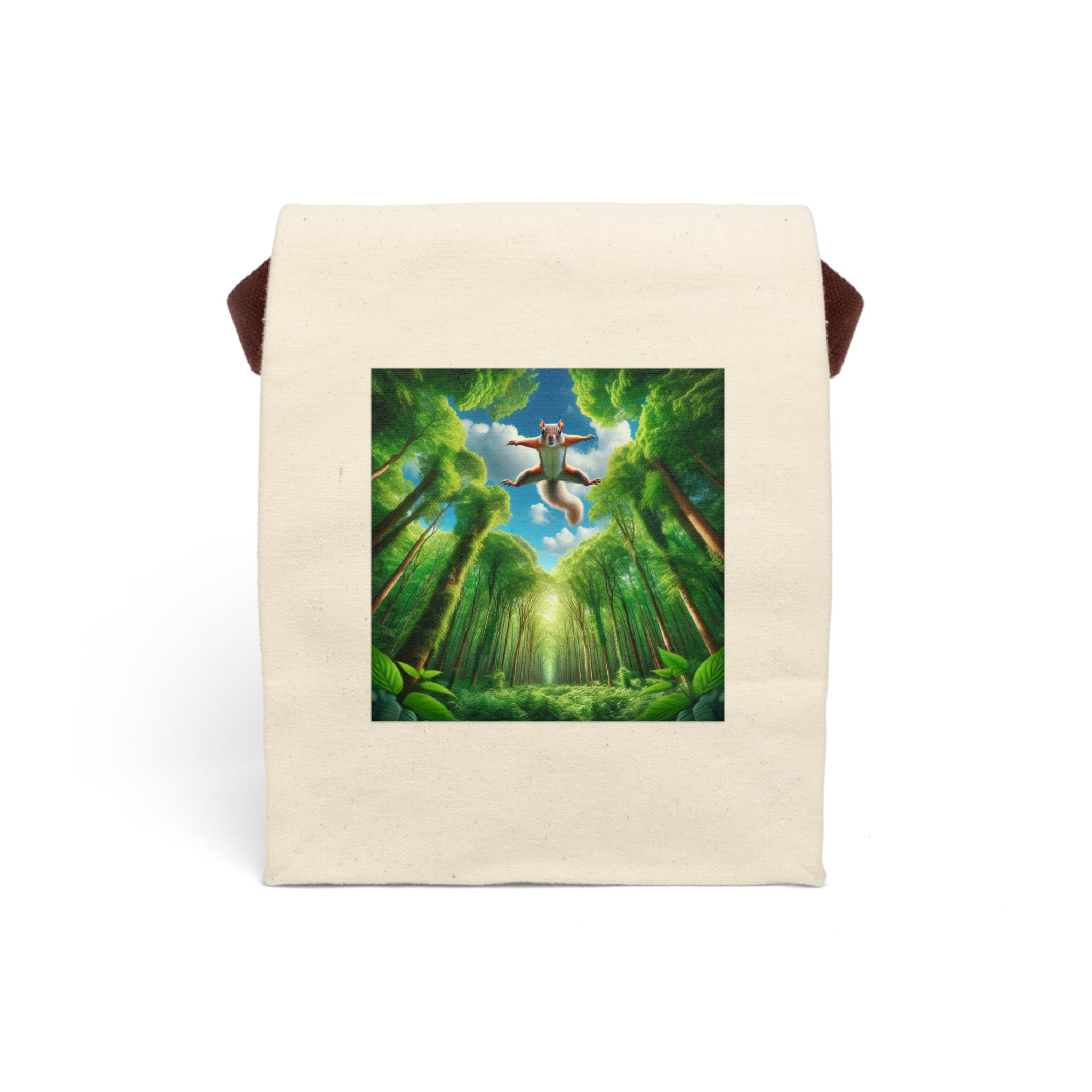Canvas Lunch Bag With Strap
