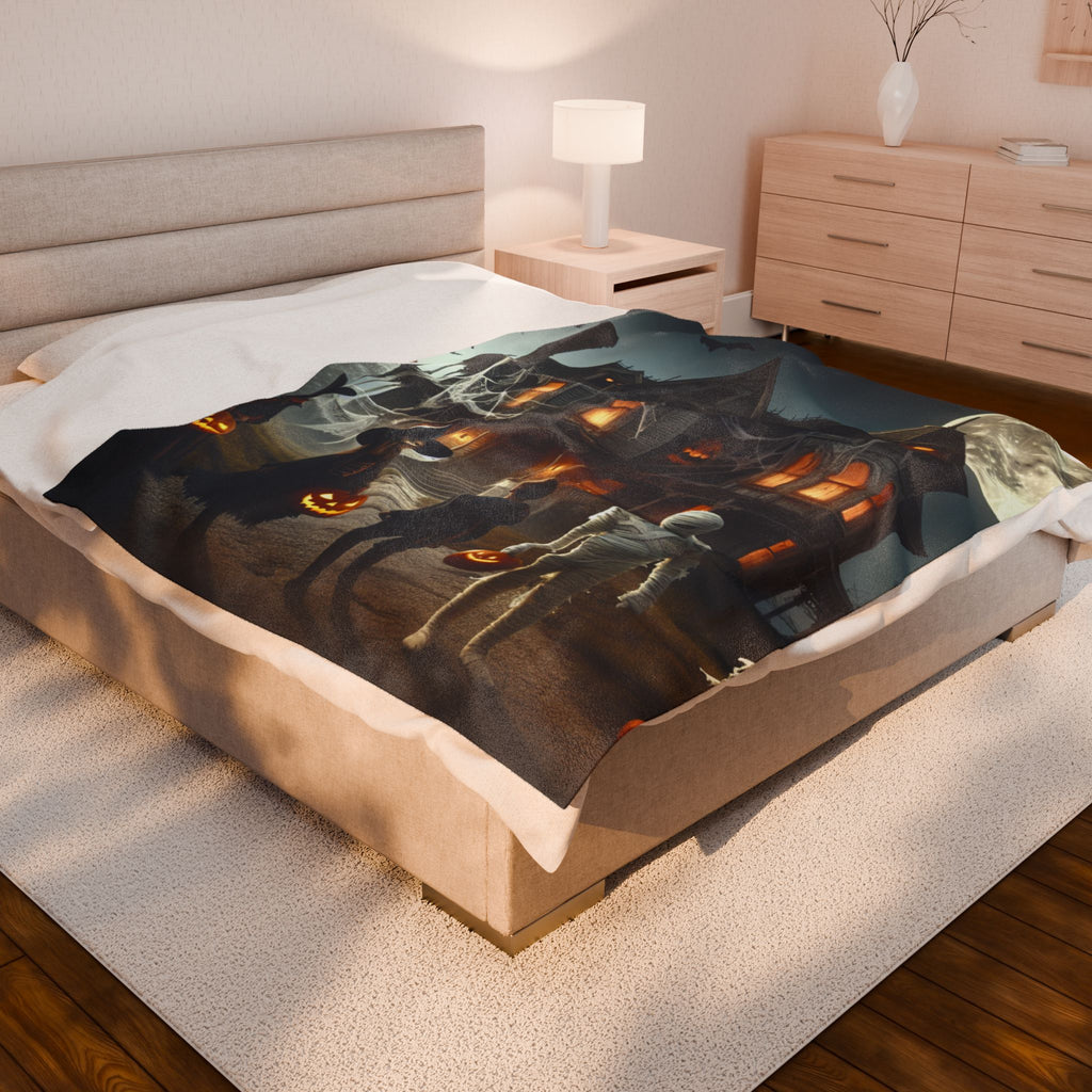 Halloween Night Velveteen Plush Blanket