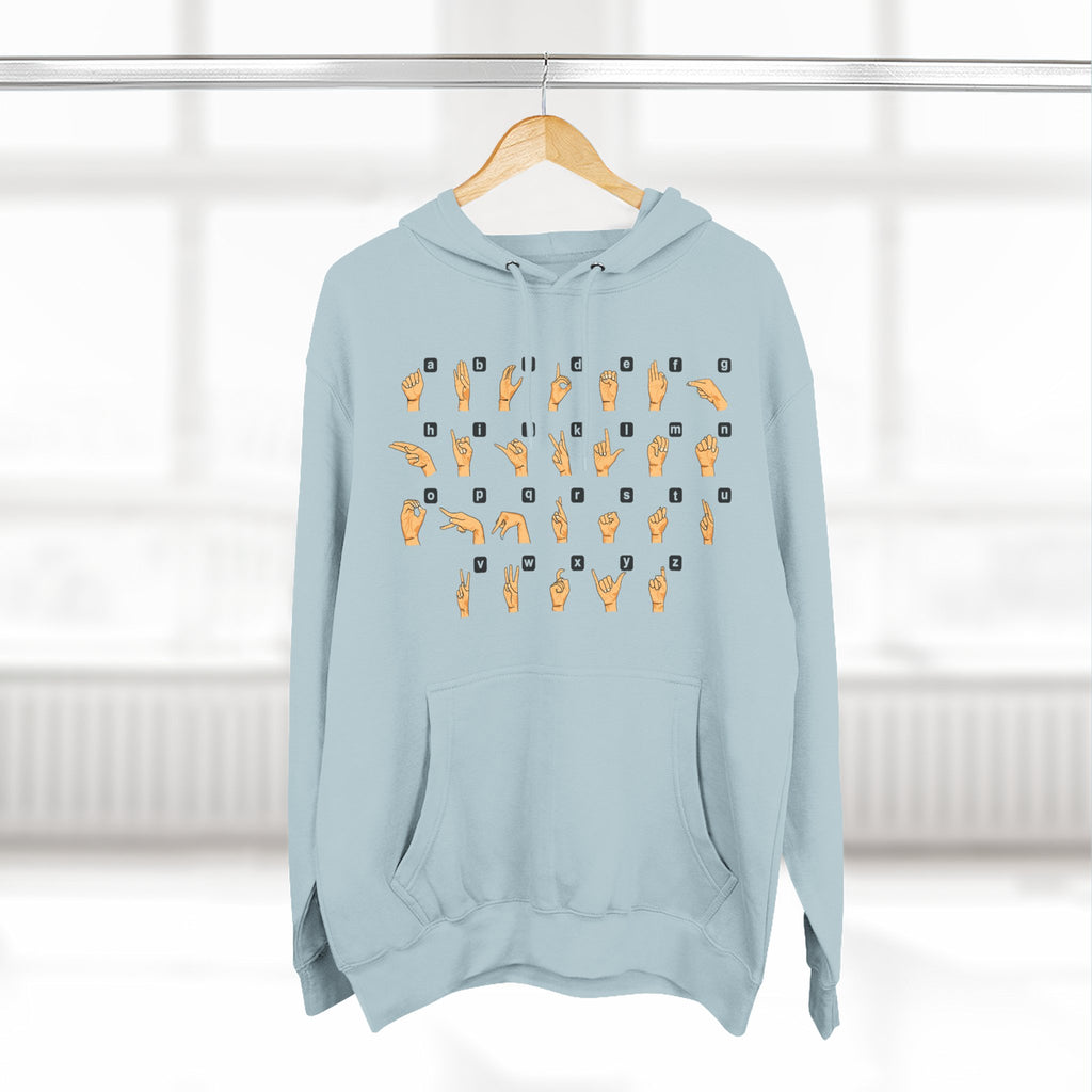 Three-Panel Fleece Hoodie