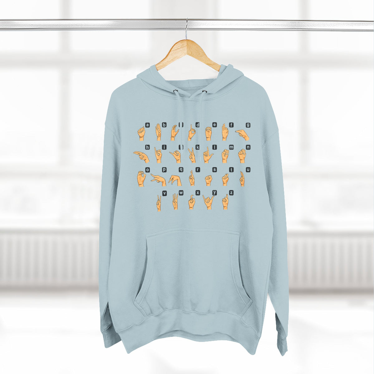 Three-Panel Fleece Hoodie