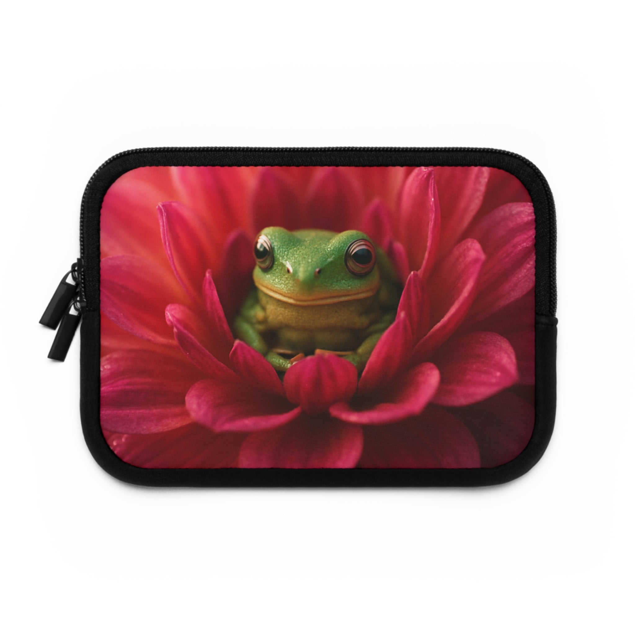 Frog in a Flower Laptop Sleeve