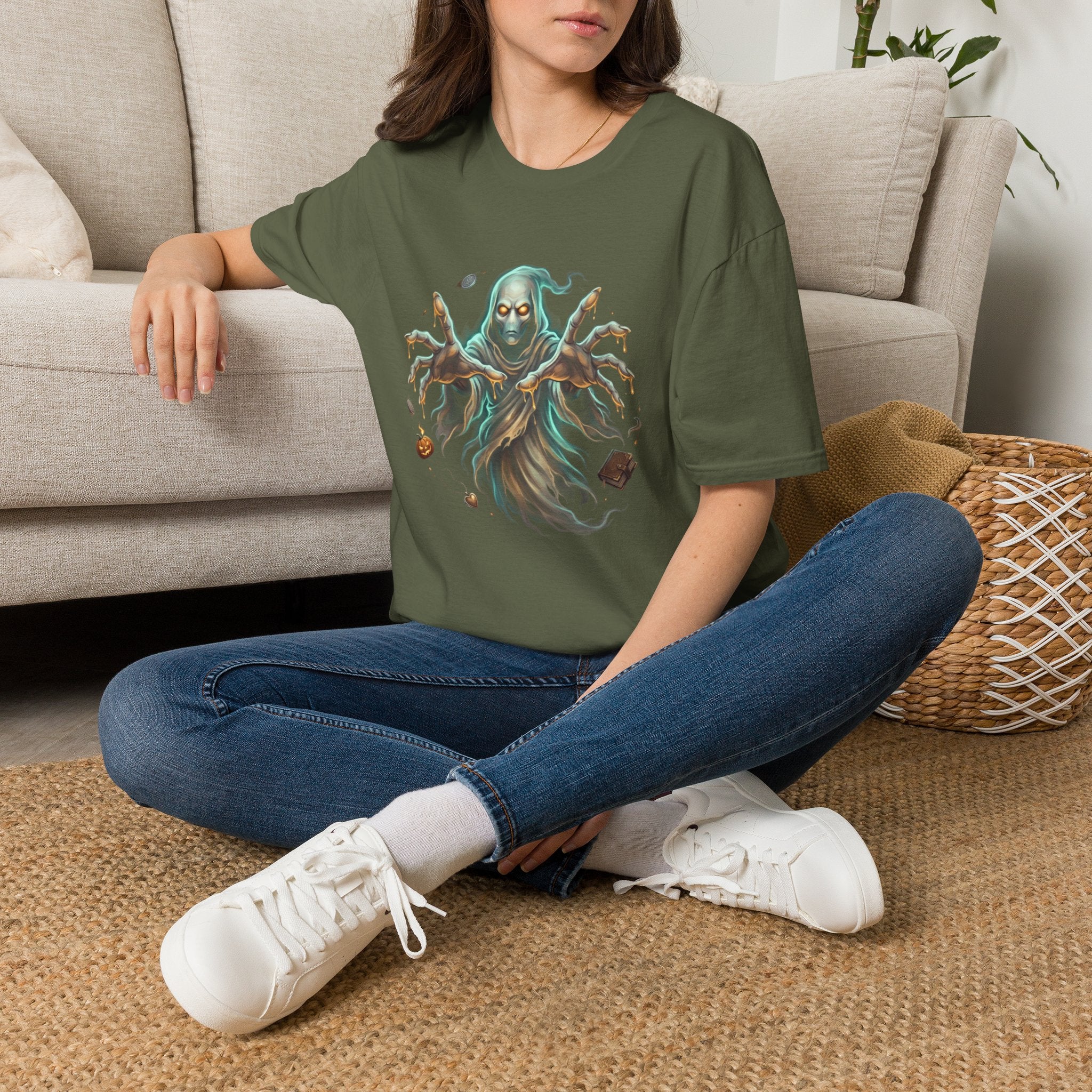 Hooded Specter Halloween Unisex Softstyle T-Shirt
