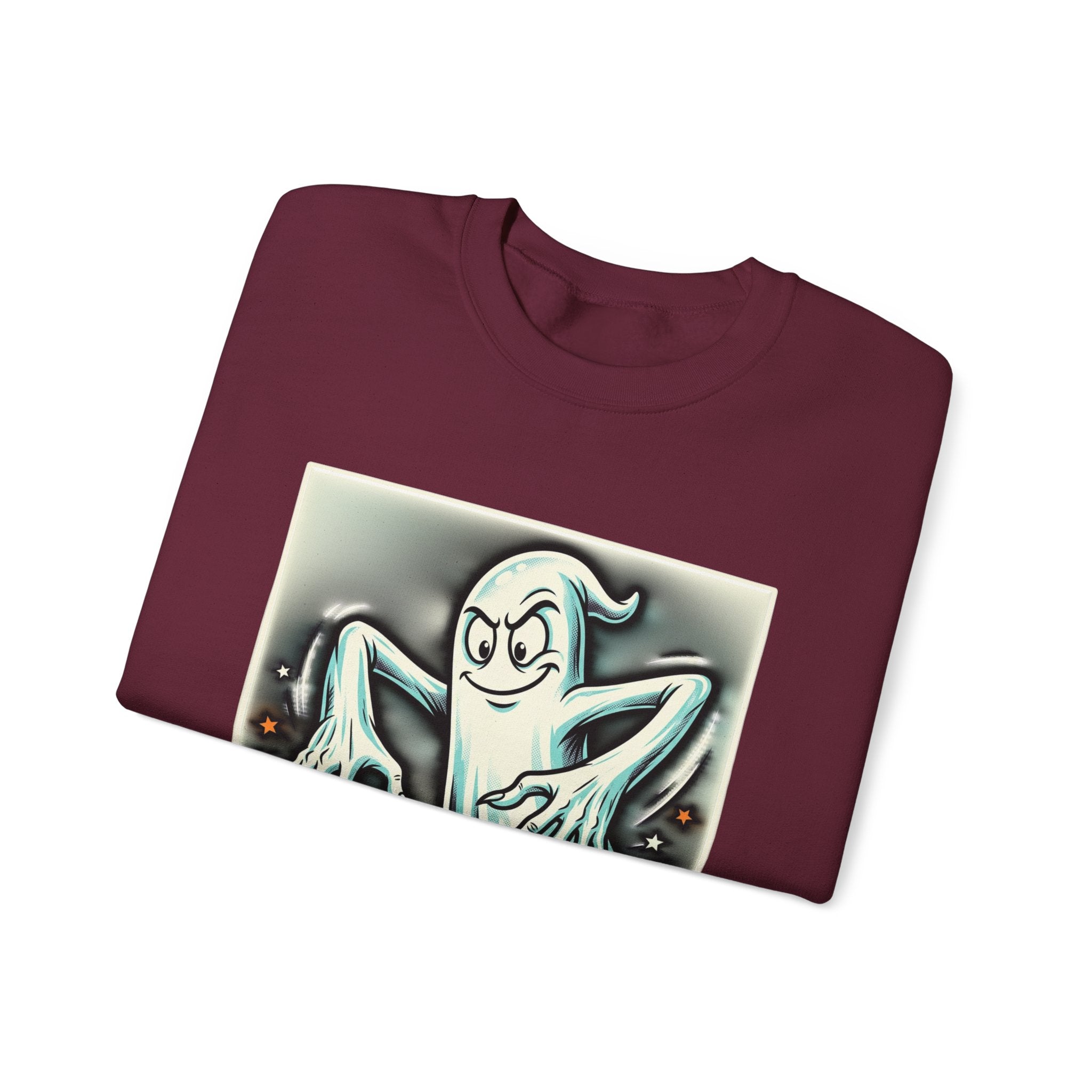 Vintage Candy Ghost Halloween Crewneck Sweatshirt