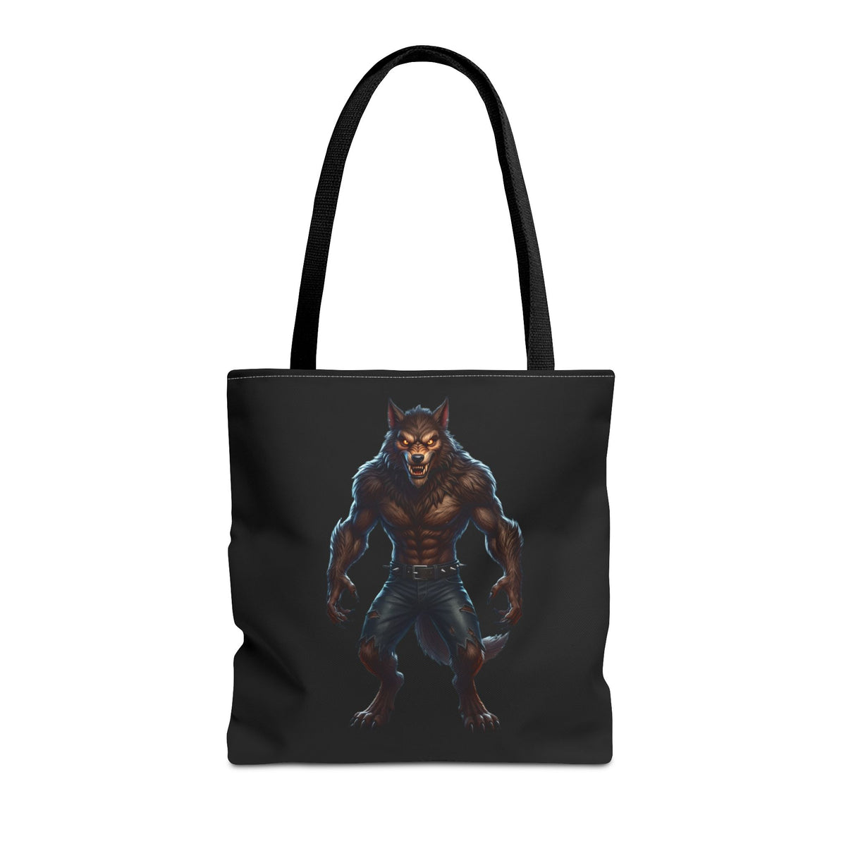 Werewolf Tote Bag — Dark Fantasy Creature Shopper
