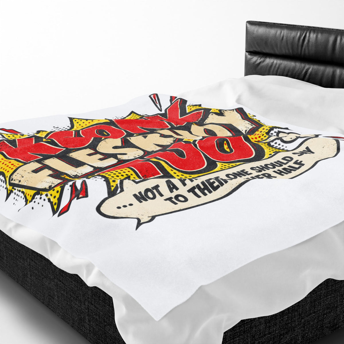 KCONK FLESRUOY TUO Funny Couples Velveteen Plush Blanket