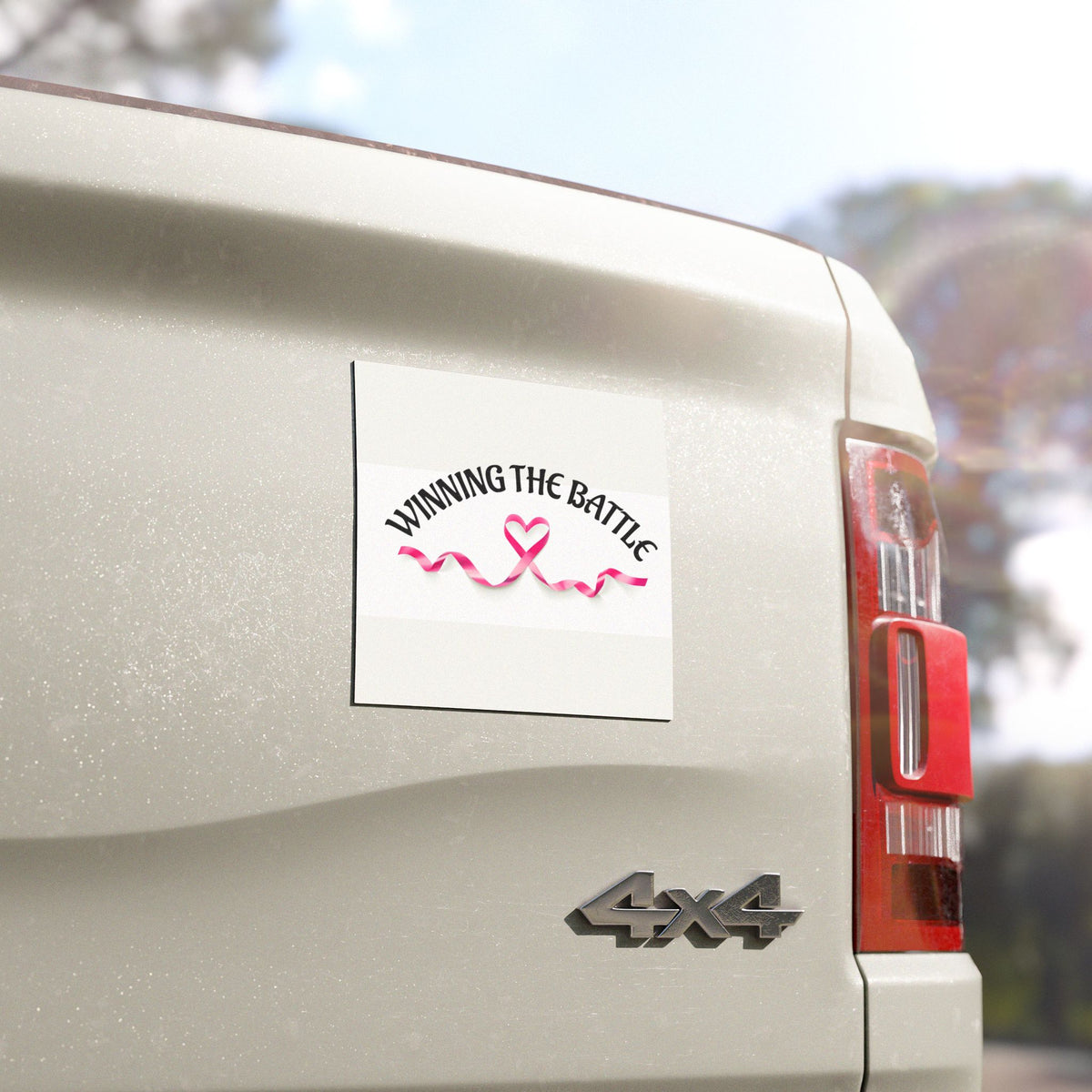 WINNING THE BATTLE car magnet