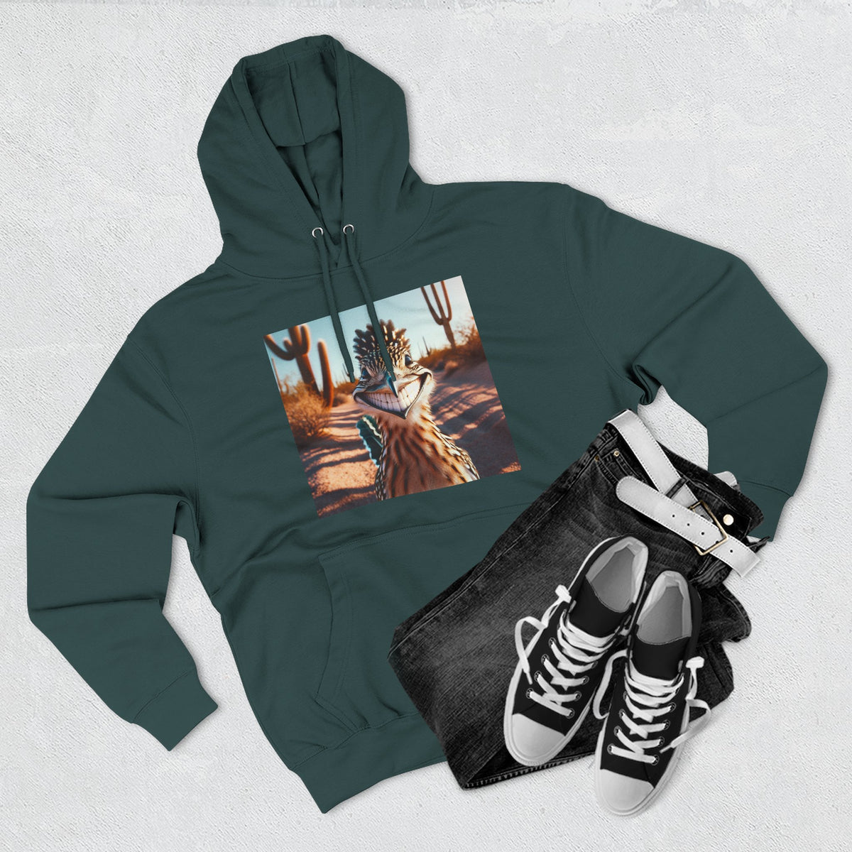 Three-Panel Fleece Hoodie