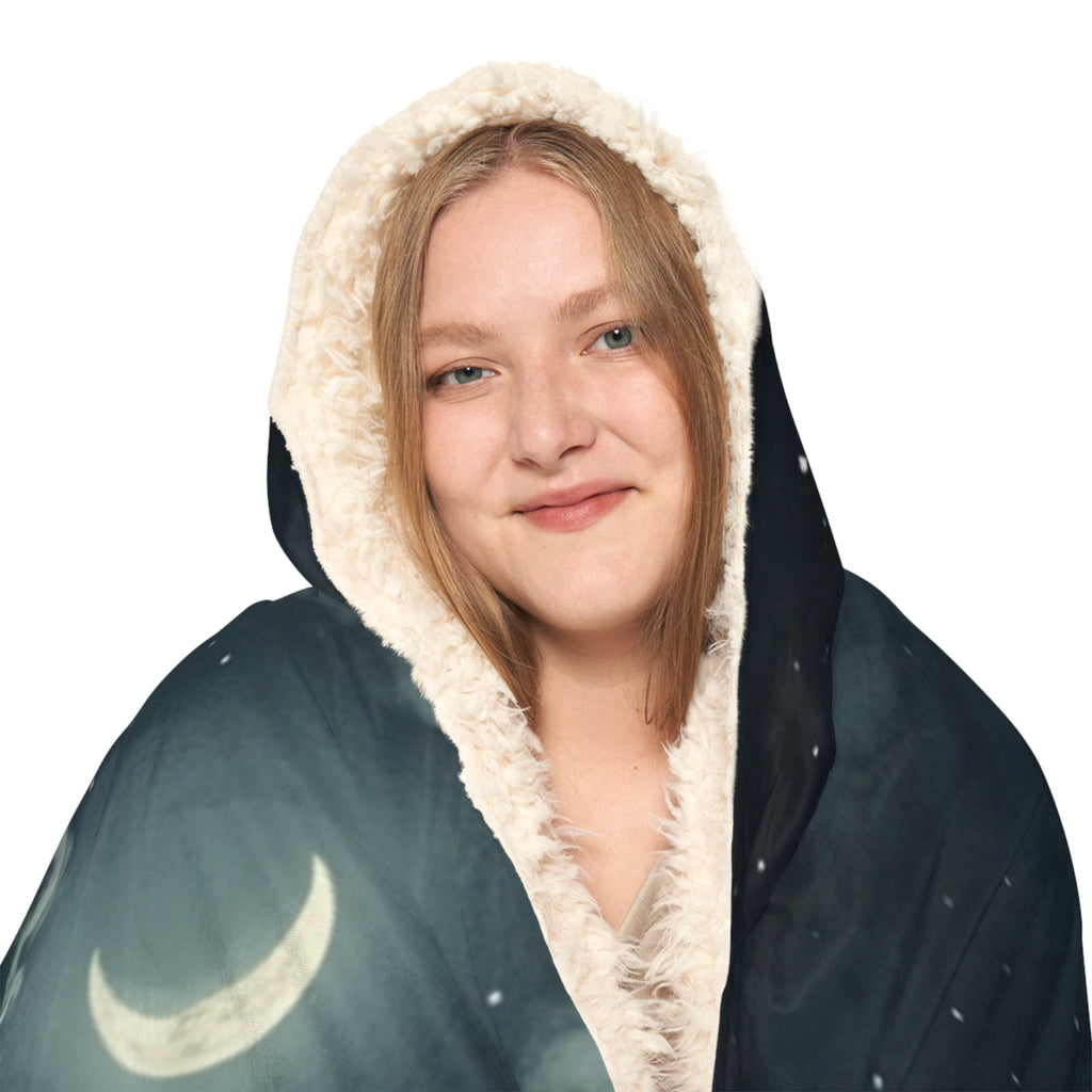 Halloween Pumpkin Field Hooded Blanket - Spooky Jack-O'-Lantern Snuggle Throw