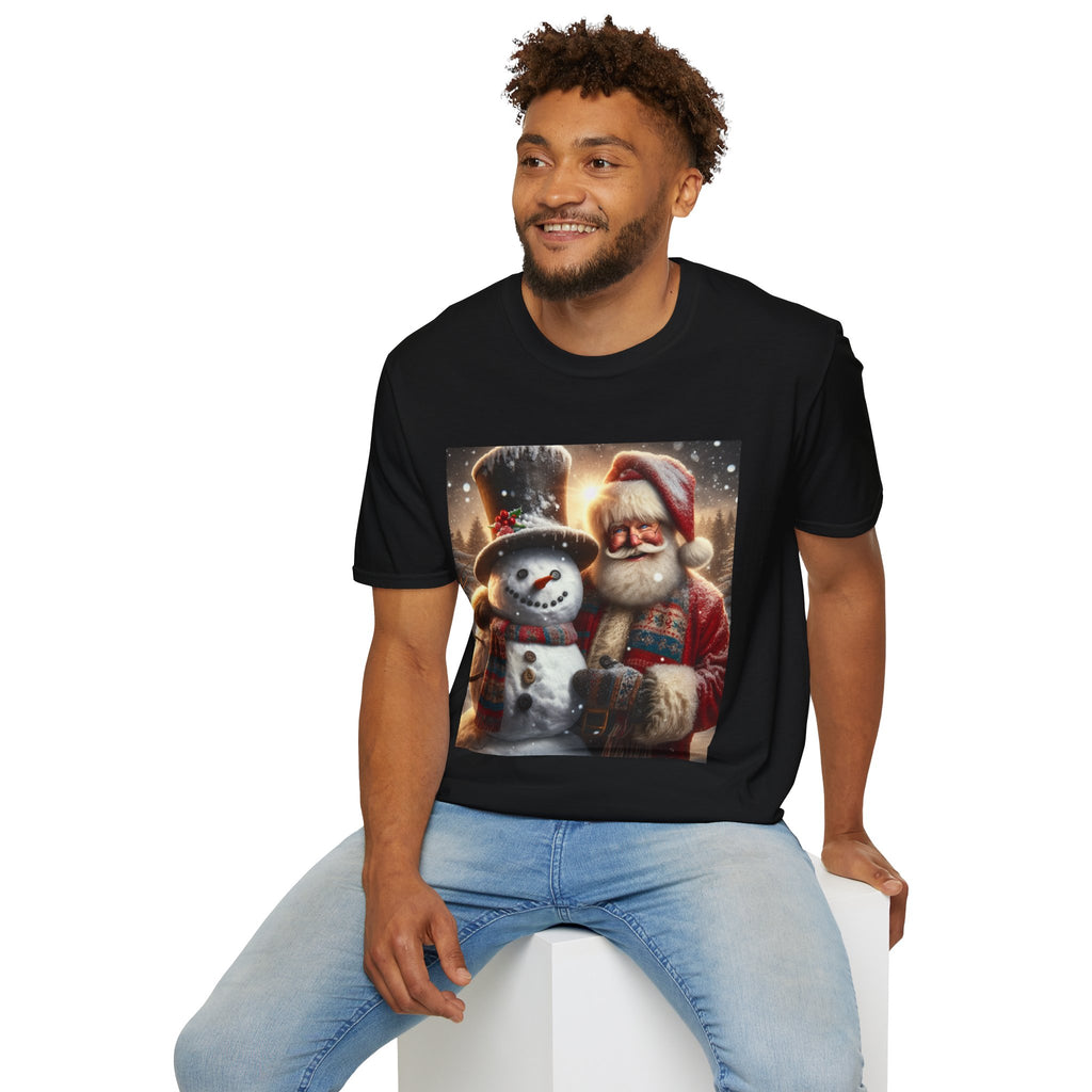 Christmas Santa & Snowman T-Shirt