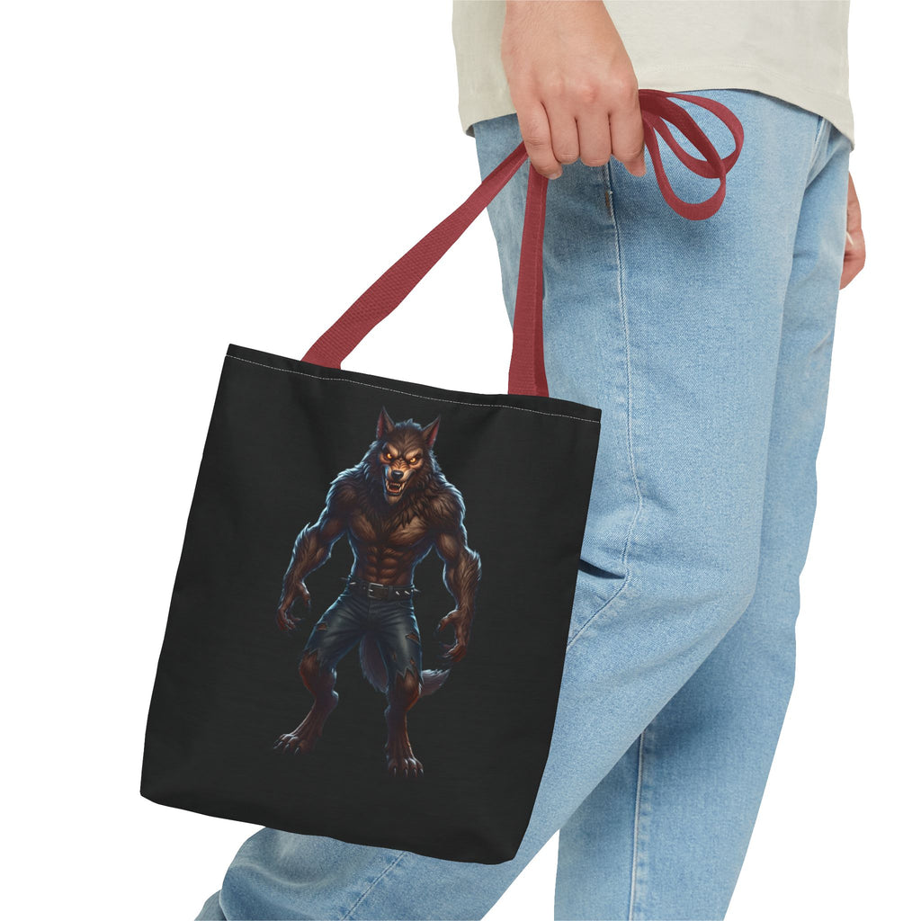 Werewolf Tote Bag — Dark Fantasy Creature Shopper