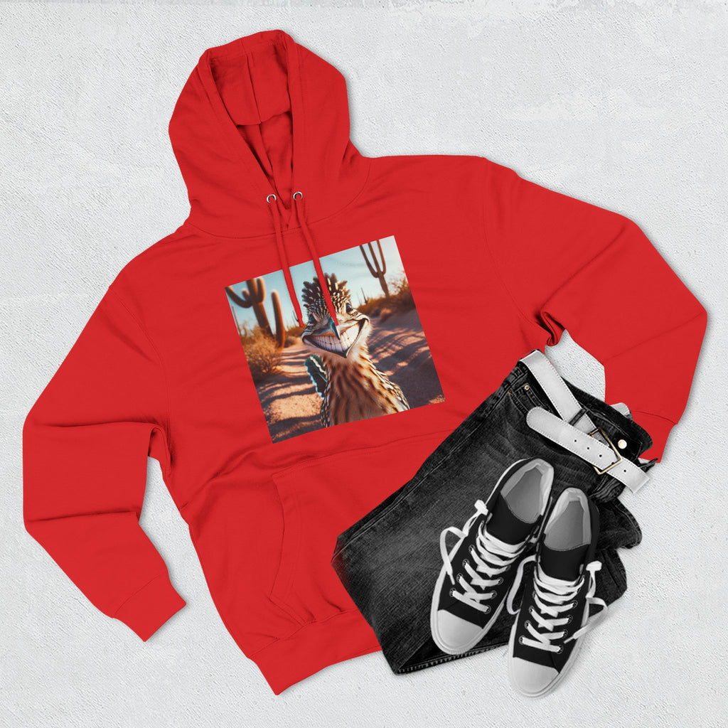 Three-Panel Fleece Hoodie