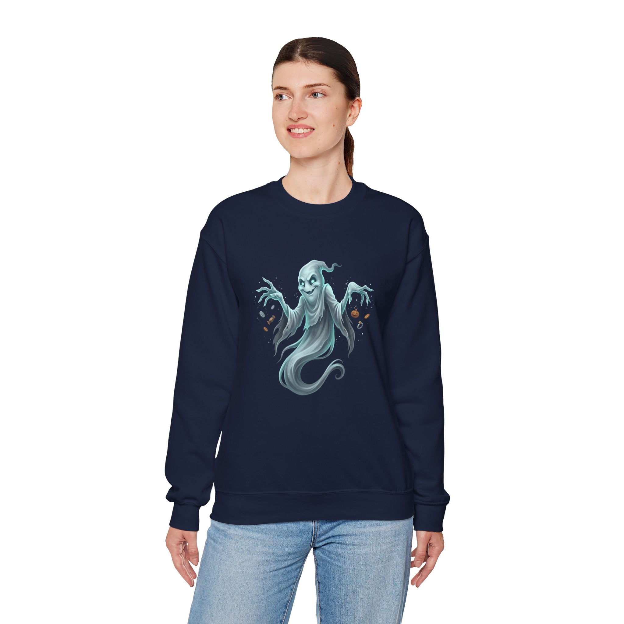 Mischief Ghost Halloween Crewneck Sweatshirt