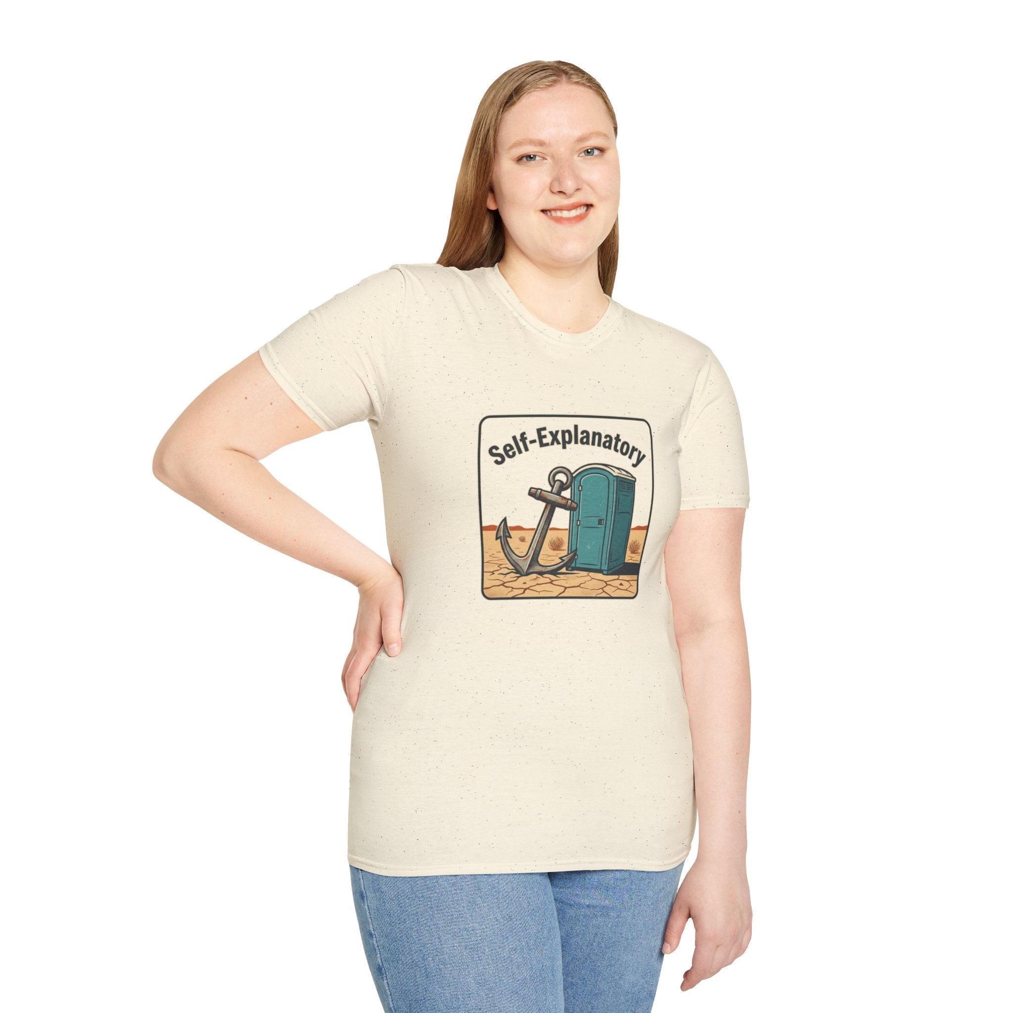 Self-Explanatory Anchor Outhouse Funny Unisex T-Shirt