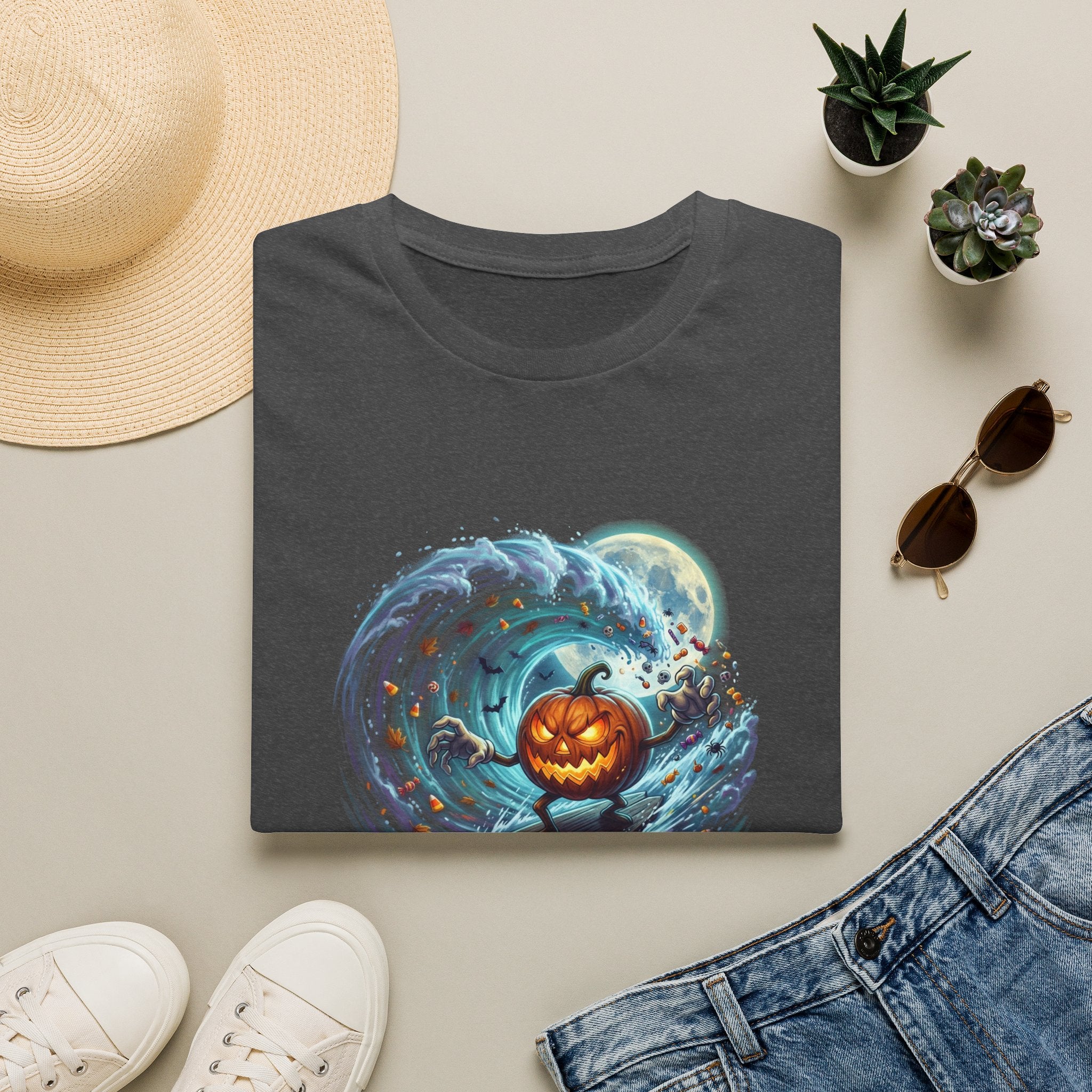 SURFING PUMPKIN Unisex Softstyle T-Shirt