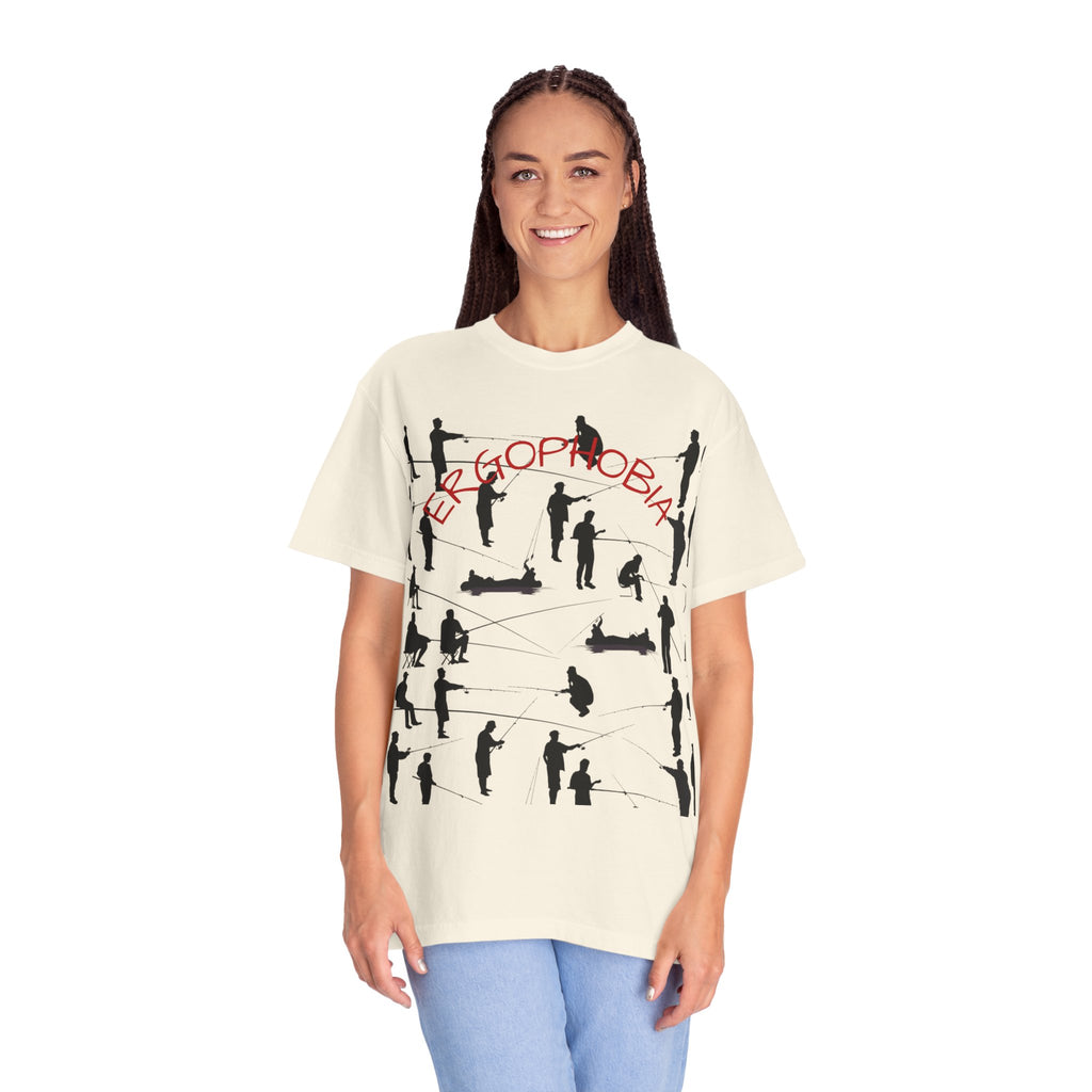 Different Styles of Fishing Garment-Dyed T-Shirt