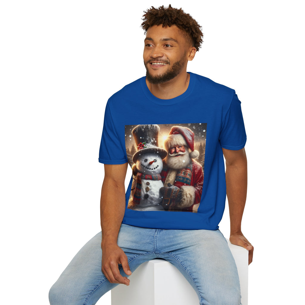 Christmas Santa & Snowman T-Shirt