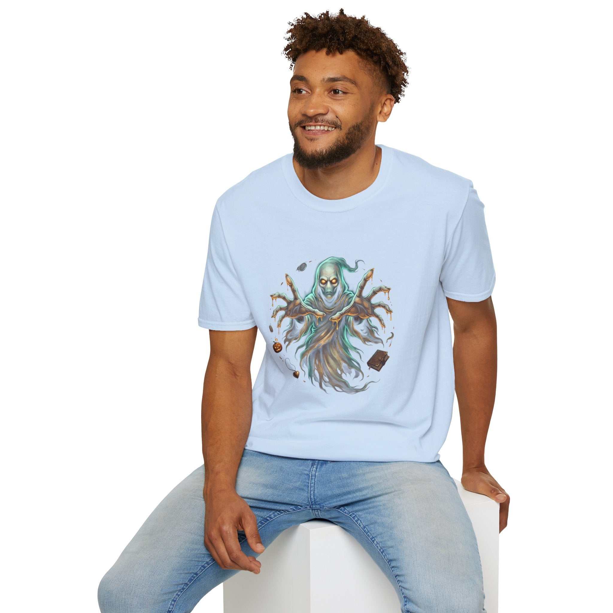 Hooded Specter Halloween Unisex Softstyle T-Shirt