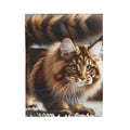 Velveteen Plush Blanket - Maine Coon Cat 2