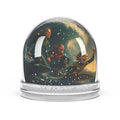 Fantasy Adventure Snow Globe — Flying Children Moonlit Scene
