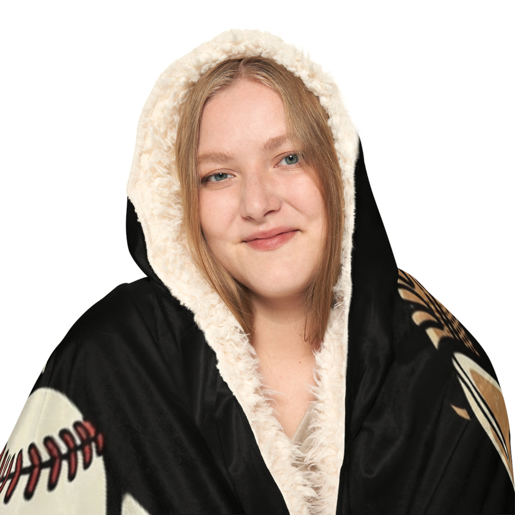 Hooded Blanket — Ergophobia Baseball Snuggle Throw