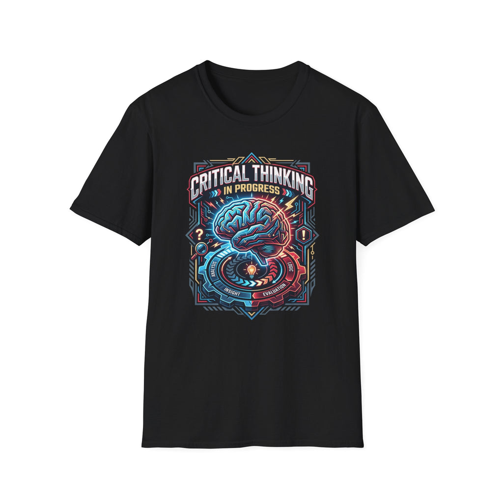 Brainstorming Tee — 'Critical Thinking Is Problem Solving' Graphic T-Shirt