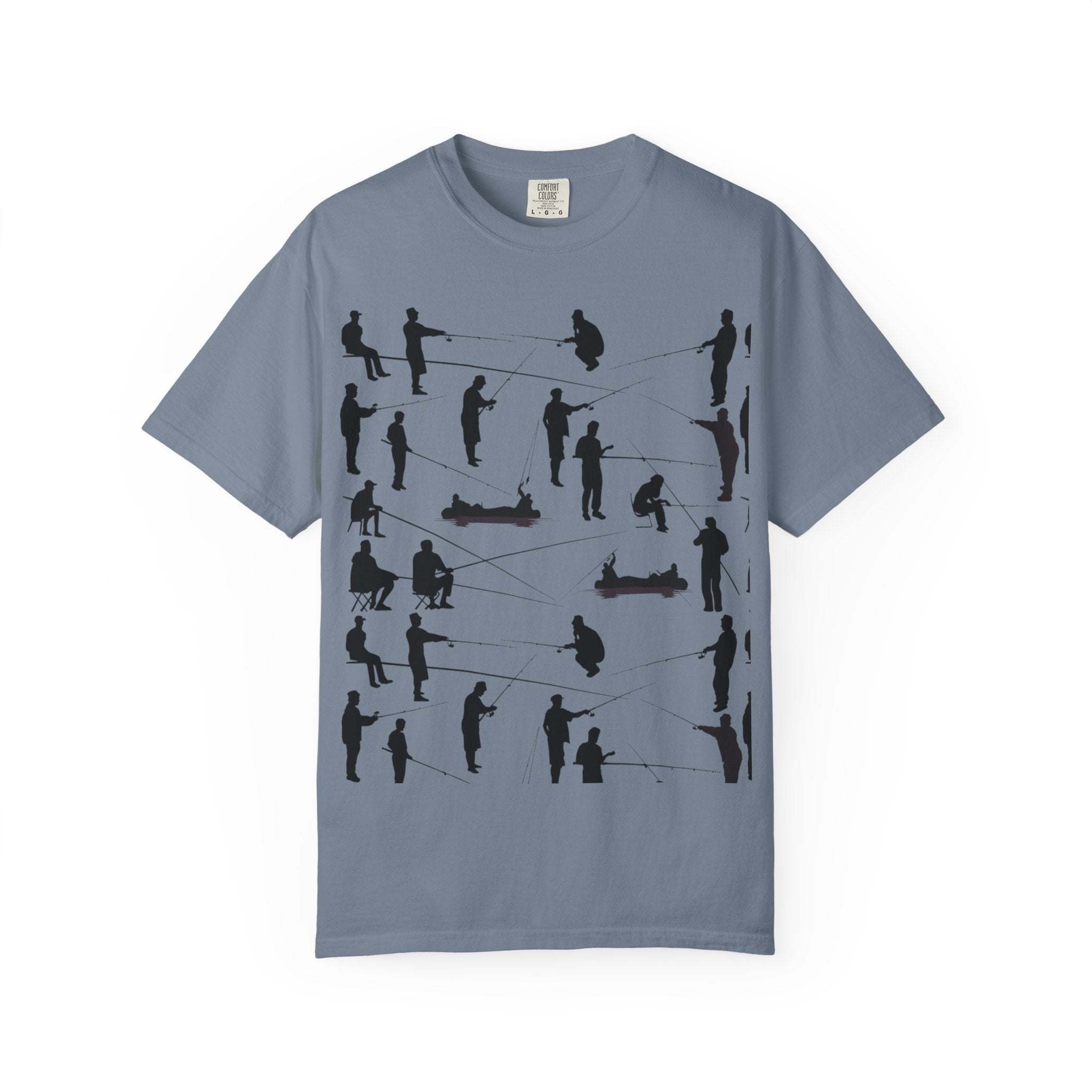 Different Styles of Fishing Garment-Dyed T-Shirt — New Colors
