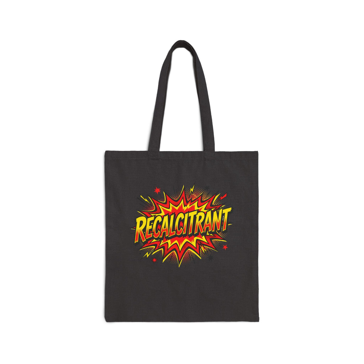 Recalcitrant Comic-Style Cotton Tote Bag