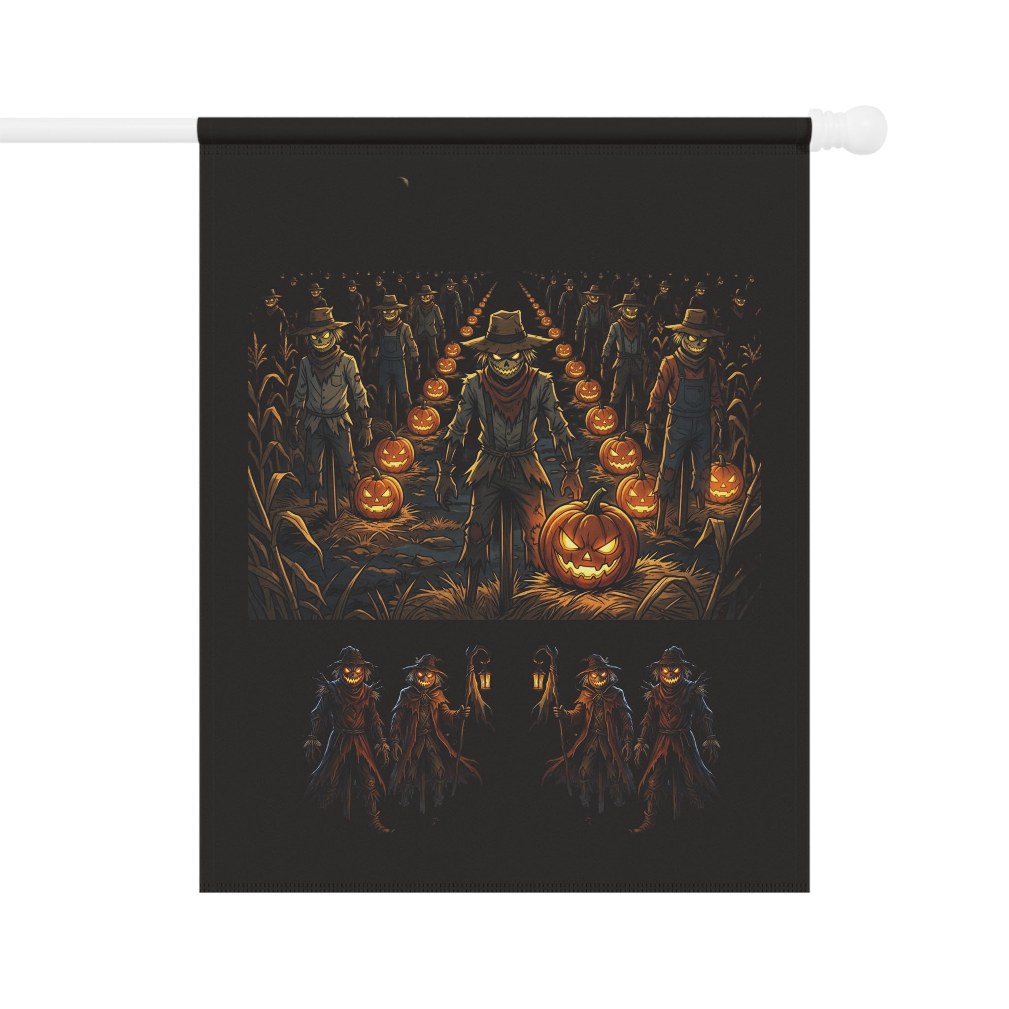 Halloween Scarecrow Garden Flag – Pumpkin Patch Harvest House Banner