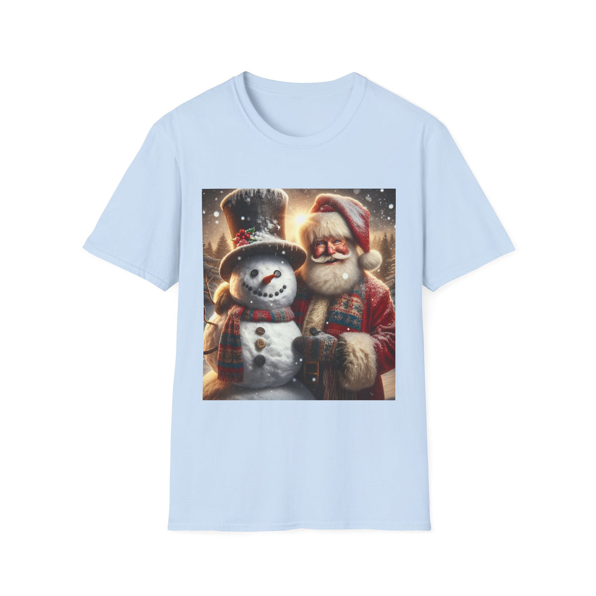 Christmas Santa & Snowman T-Shirt