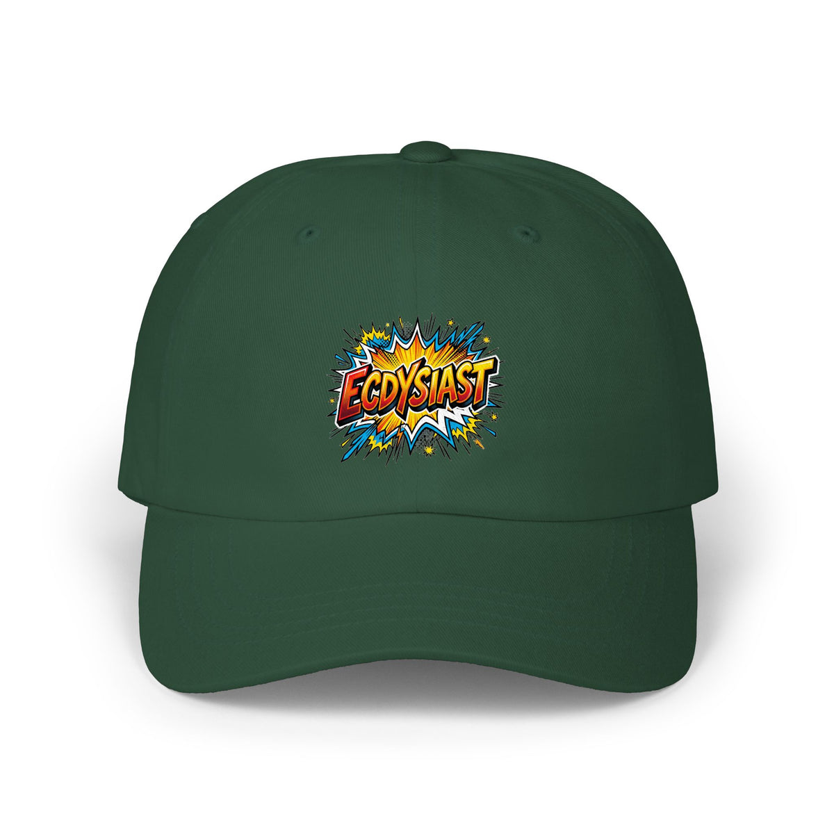 Dad Cap — Comic-Style “Ecosiast” Embroidered Hat