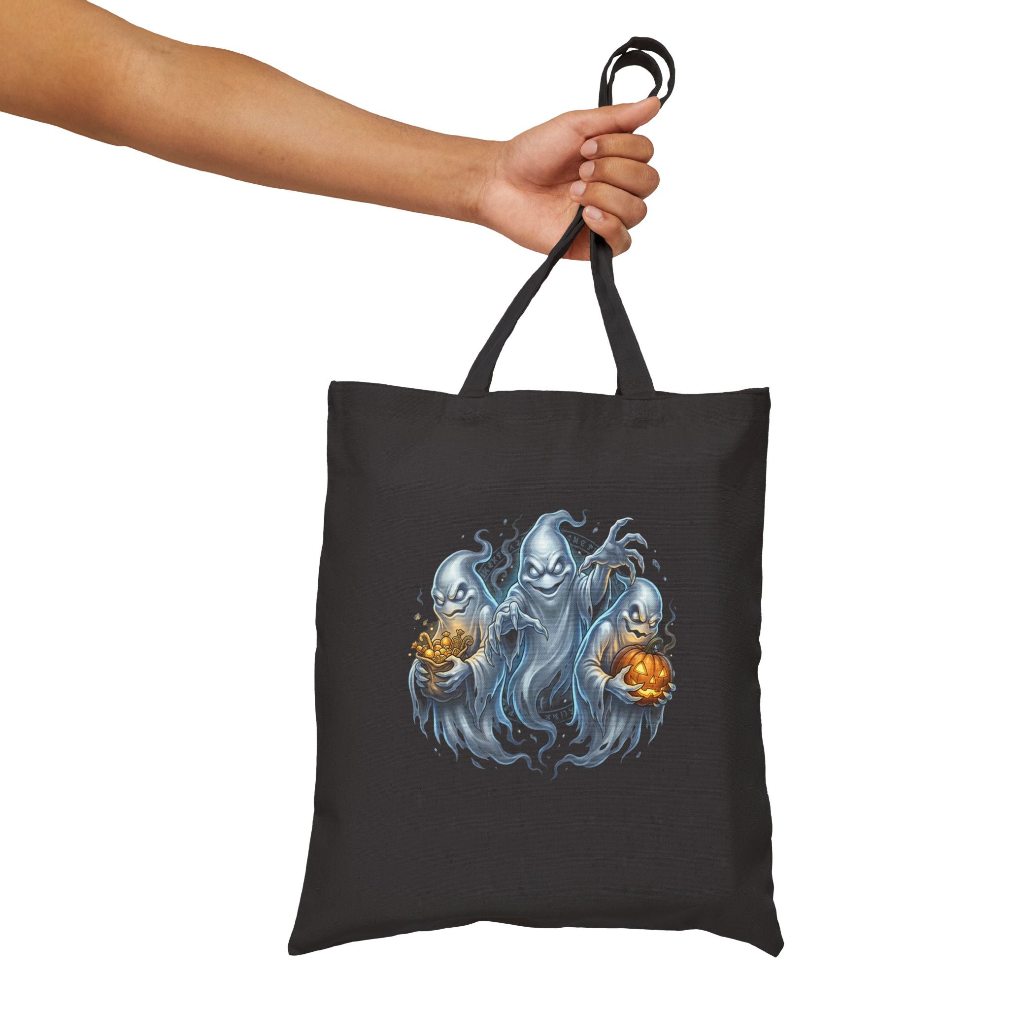 SPIRITS OF HALLOWEEN Cotton Canvas Tote Bag