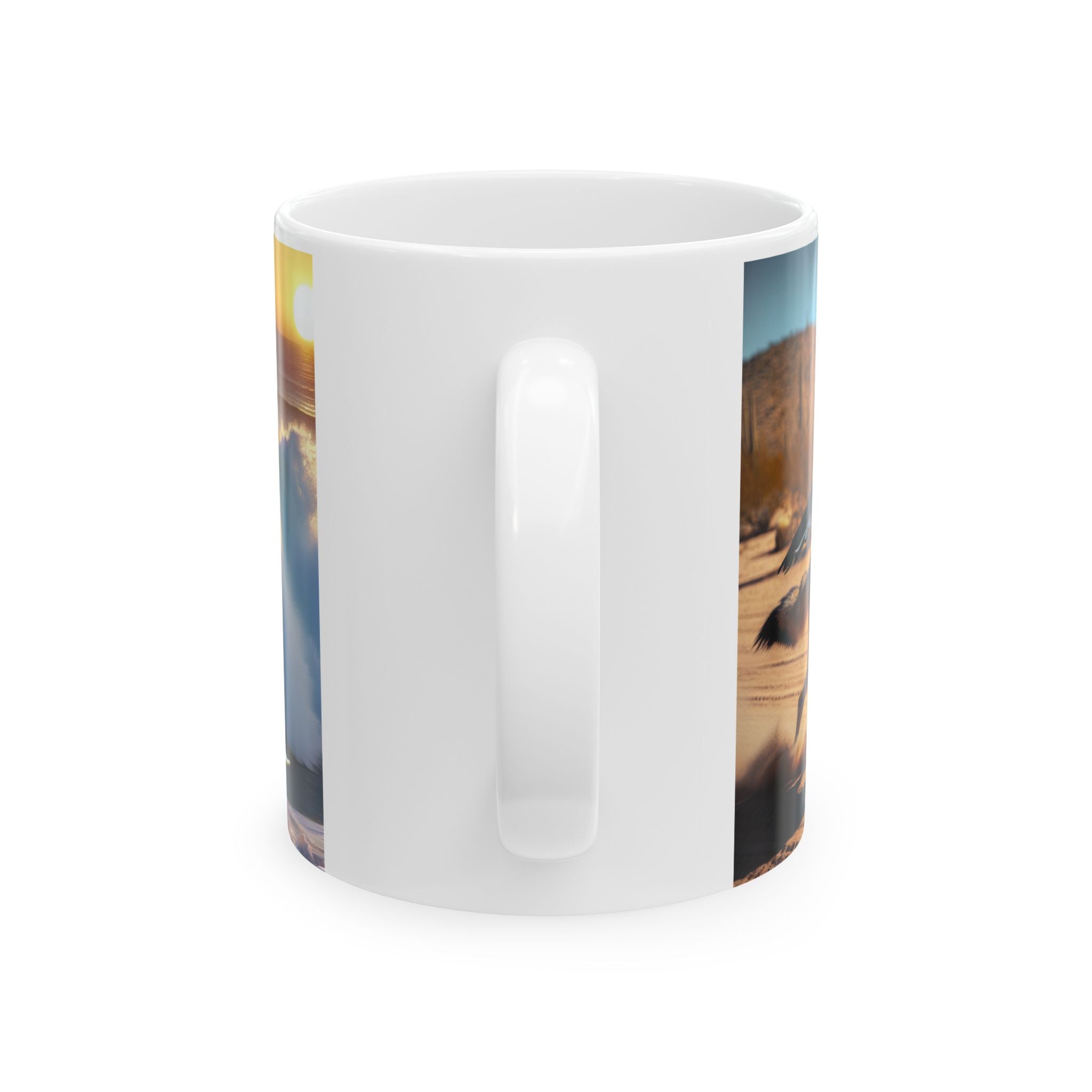 Roadrunner and Coyote Coffee Mug (11oz, 15oz)