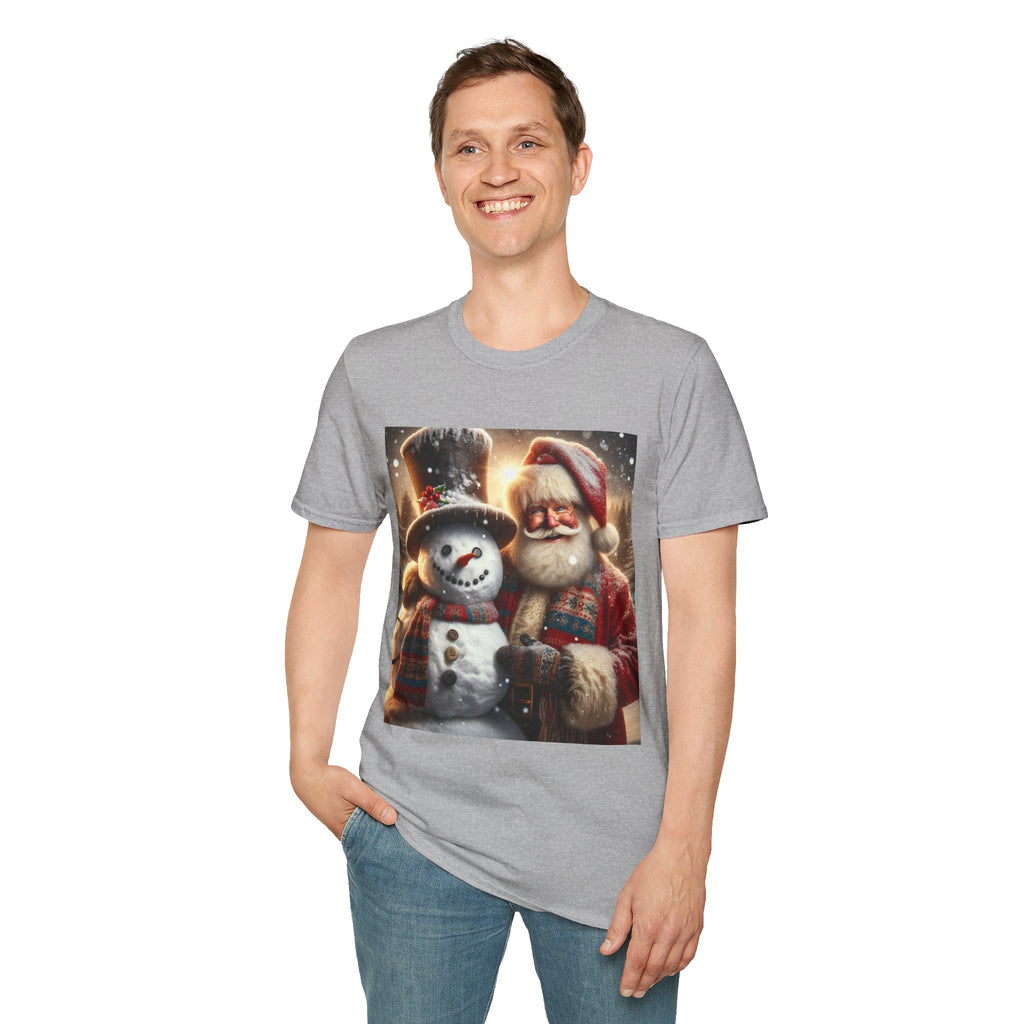 Christmas Santa & Snowman T-Shirt