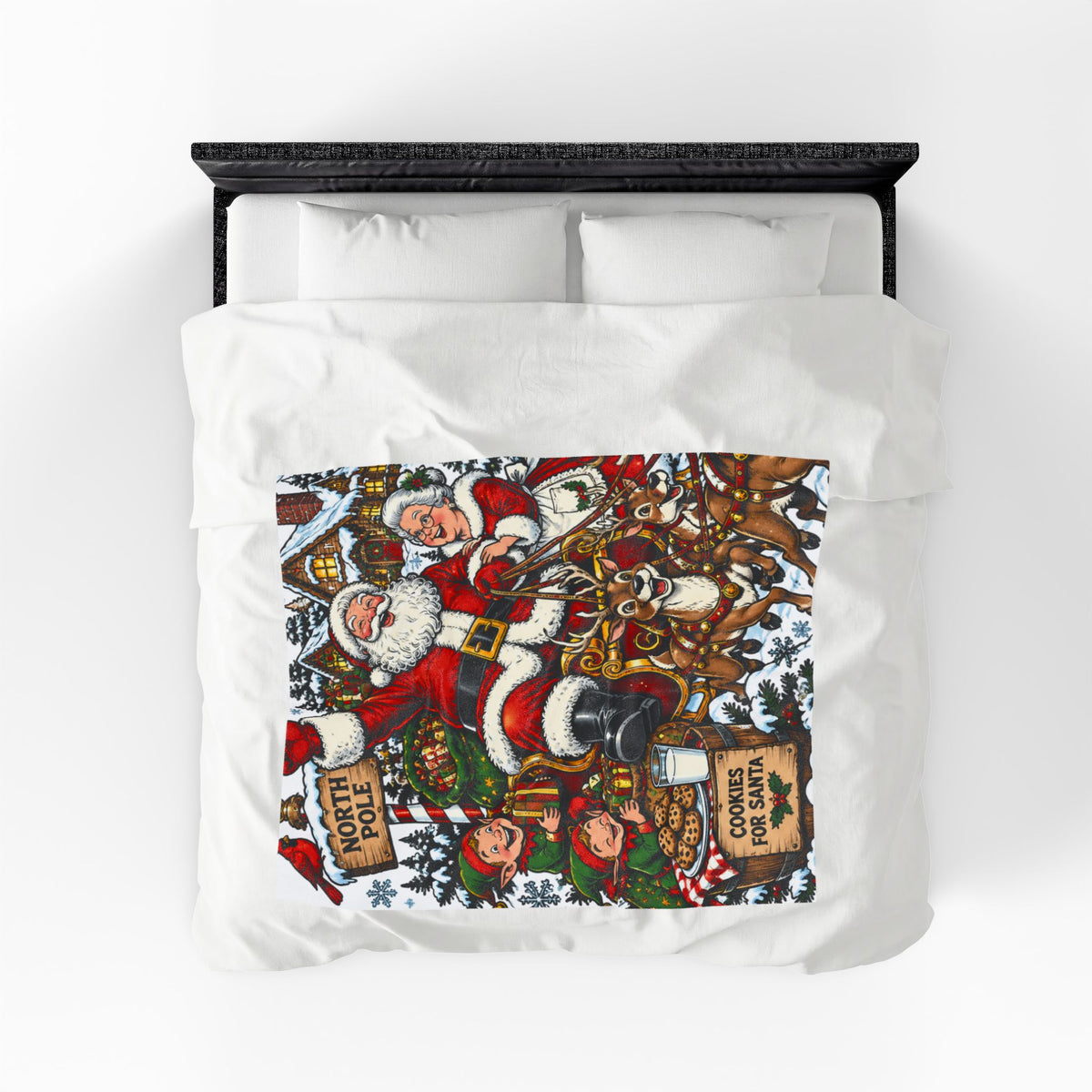 Santa Claus Christmas Velveteen Plush Blanket