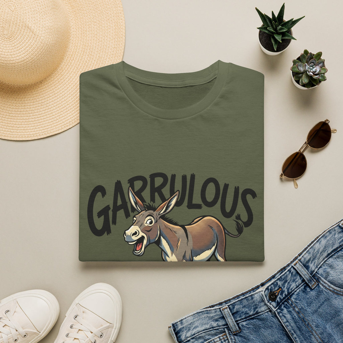 Garrulous Donkey Funny Animal T-Shirt