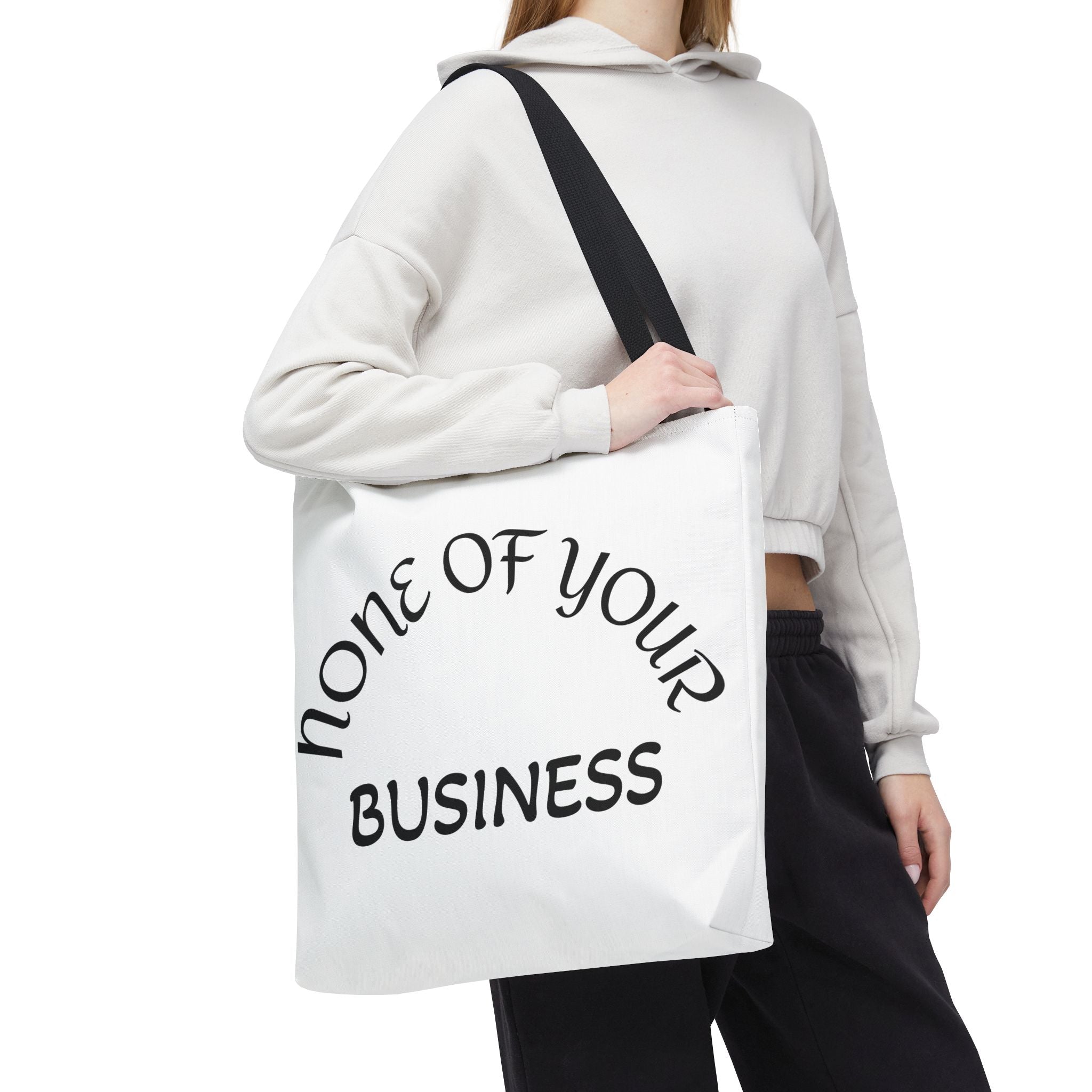 None of your Business (rat on the backside)Tote Bag (AOP)