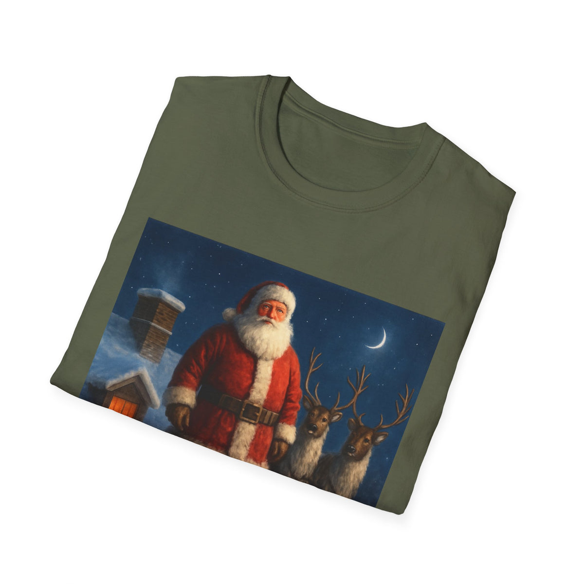 Santa Claus Night Scene T-Shirt