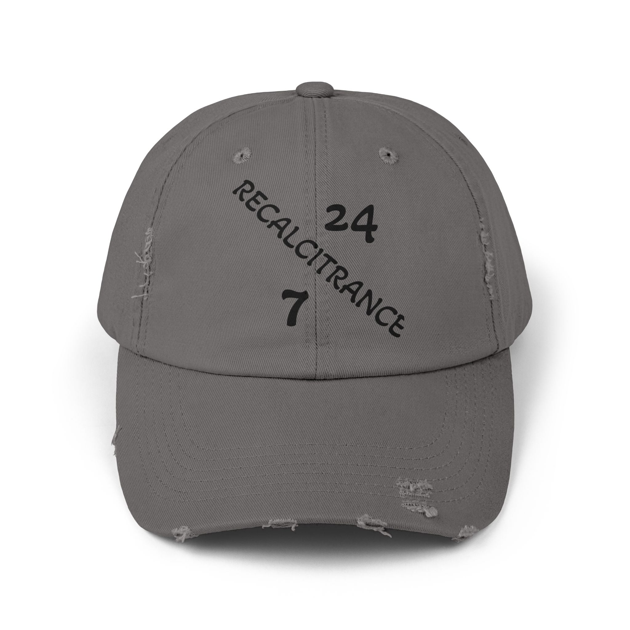 RECALCITRANCE (STUBBORN) Unisex Distressed Cap