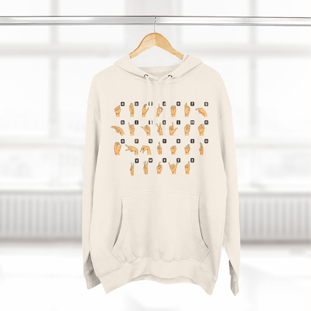 Three-Panel Fleece Hoodie