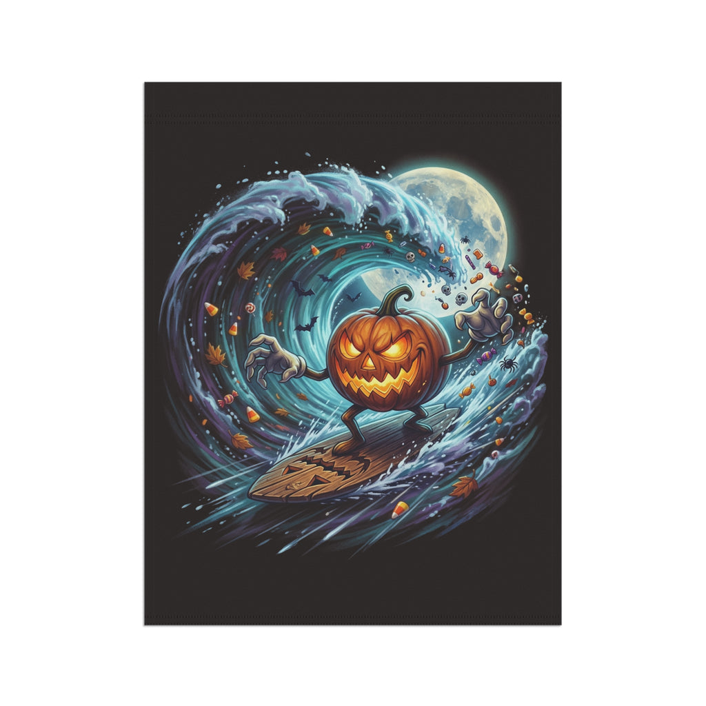 SURFING PUMPKIN Garden & House Banner
