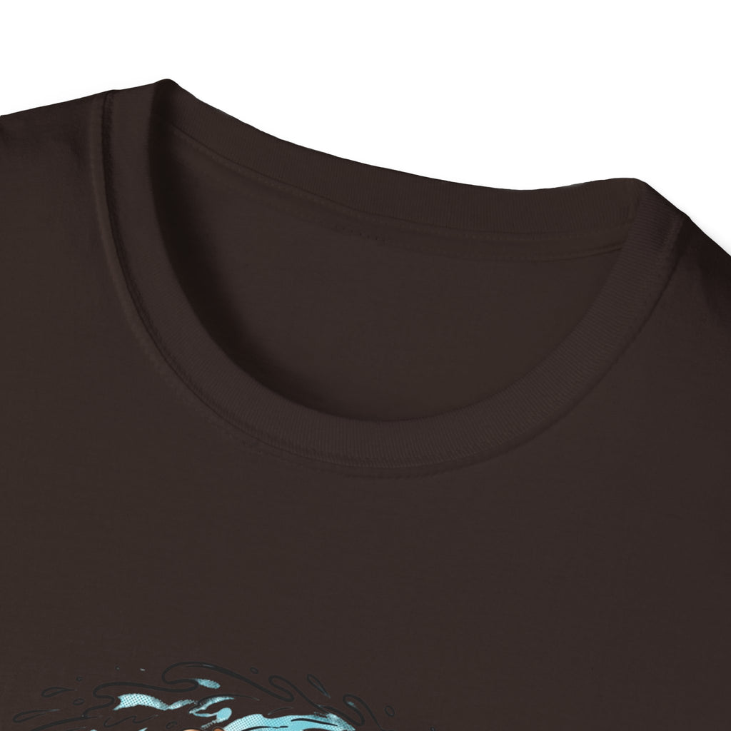 Santa Surfing T-Shirt — Surfing Santa Christmas Tee