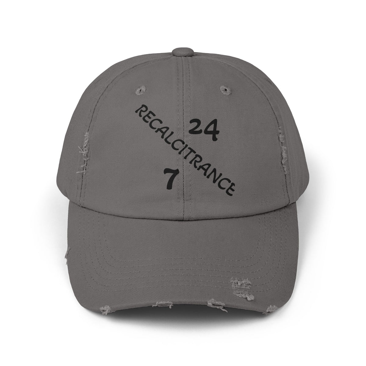 RECALCITRANCE (STUBBORN) Unisex Distressed Cap