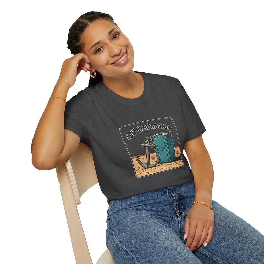 Self-Explanatory Anchor Outhouse Funny Unisex T-Shirt