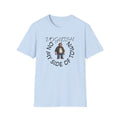 T-Shirt — 'Voguish' Funny Character Tee: 'I'm Not From This Side of Town' Casual Graphic Shirt
