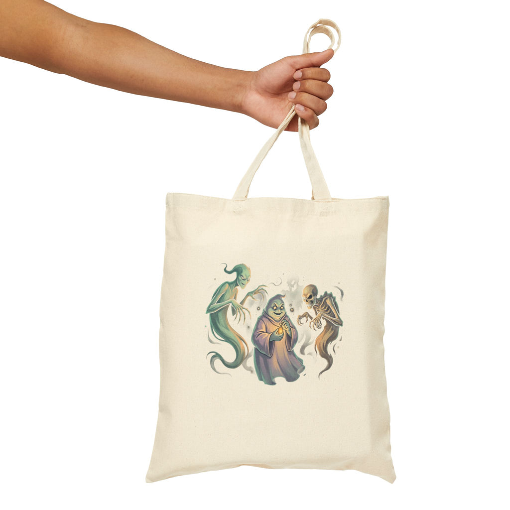 SPIRITS OF HALLOWEEN Cotton Canvas Tote Bag