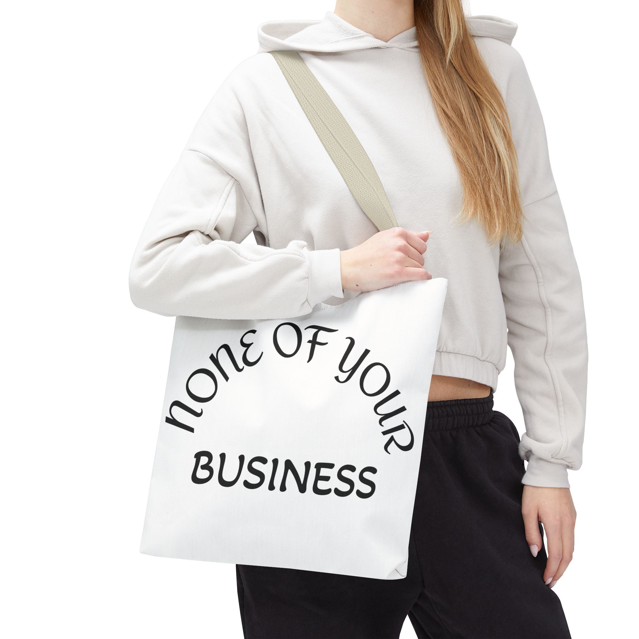 None of your Business (rat on the backside)Tote Bag (AOP)