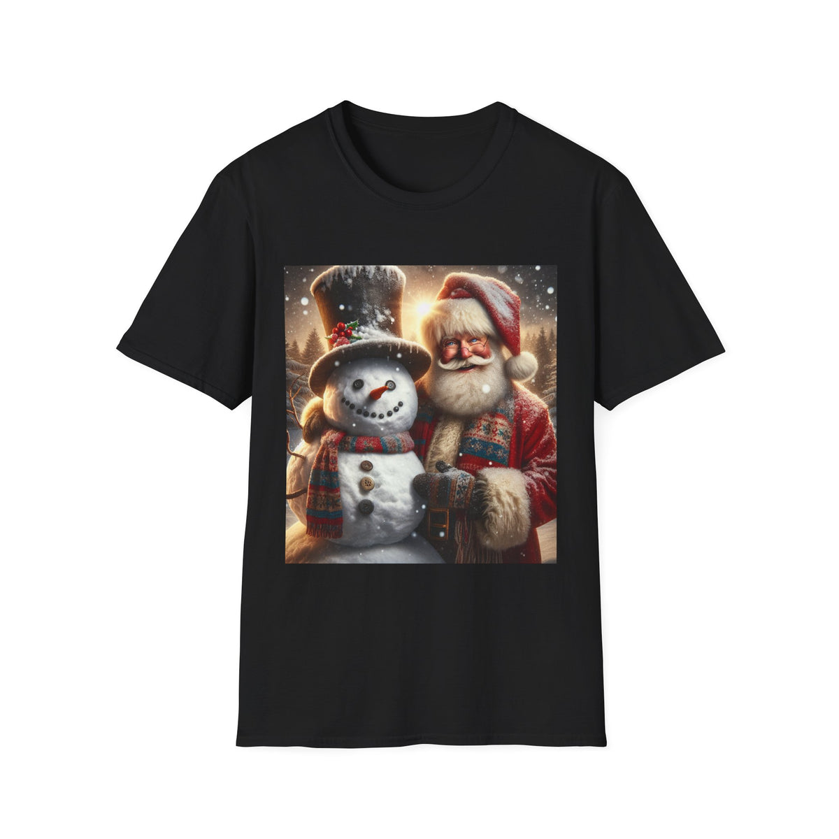Christmas Santa & Snowman T-Shirt