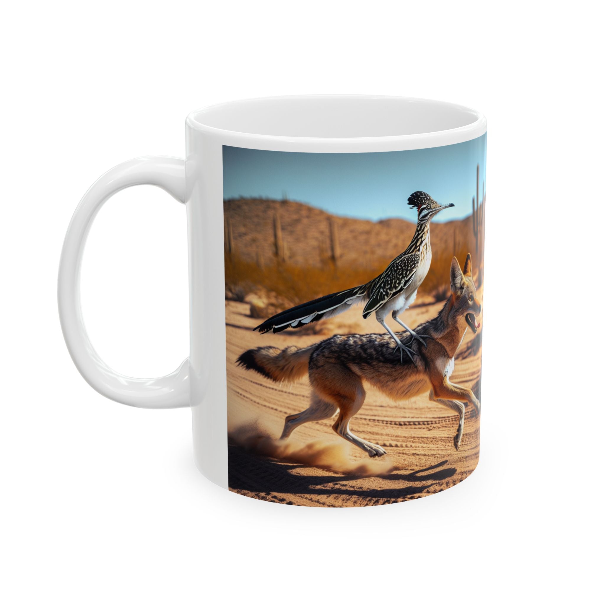 Roadrunner and Coyote Coffee Mug (11oz, 15oz)